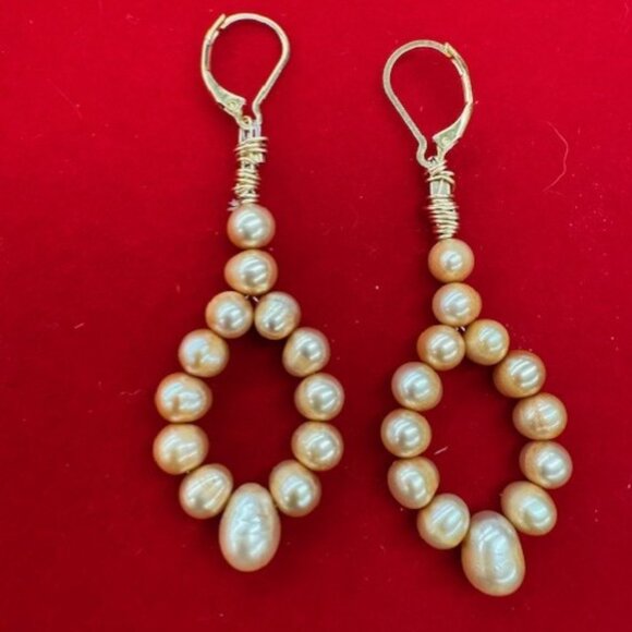 Fresh Water Pearl Earrings - Holiday Sale - Picture 1 of 2